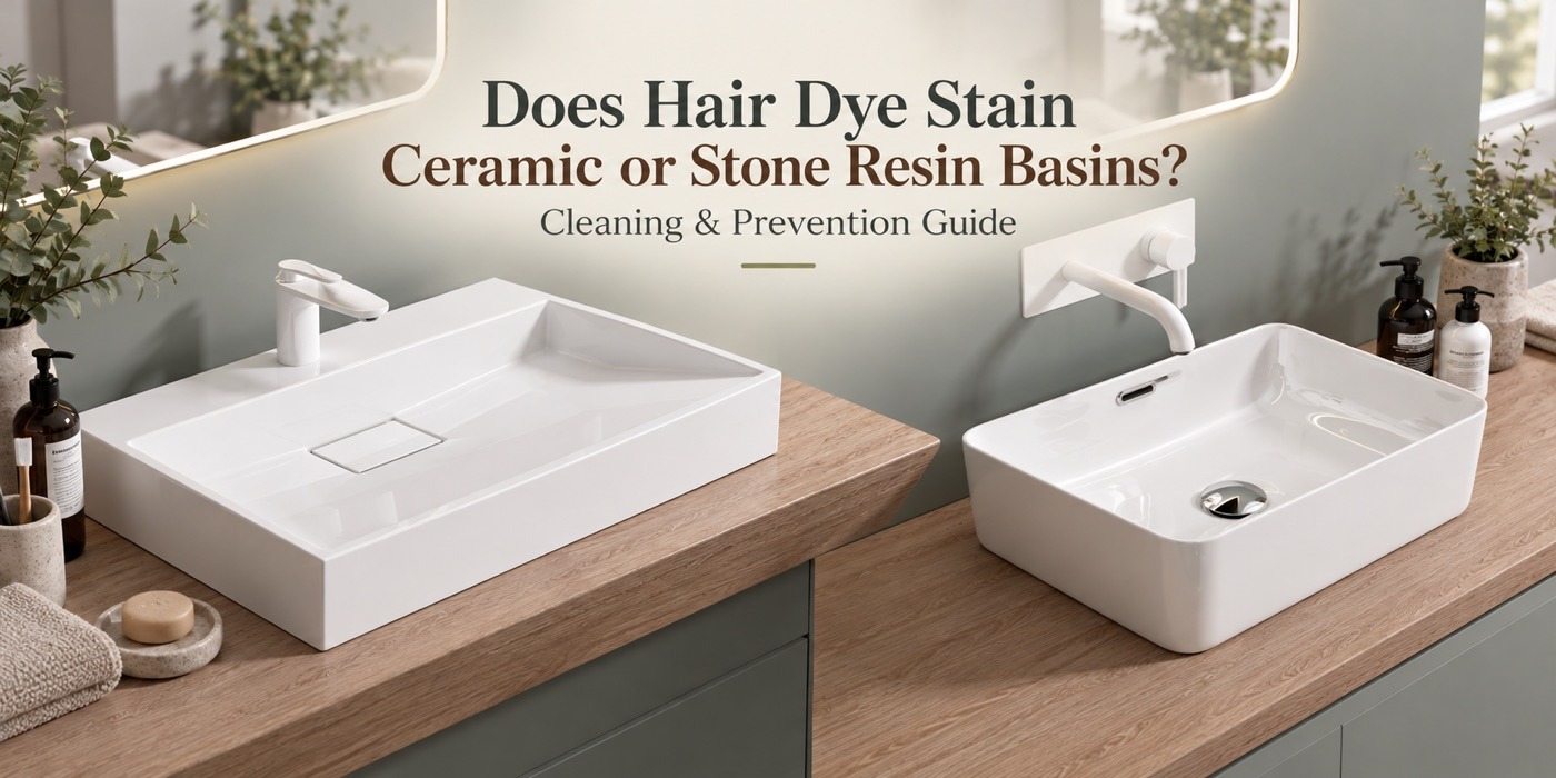 Does Hair Dye Stain Ceramic or Stone Resin Basins?